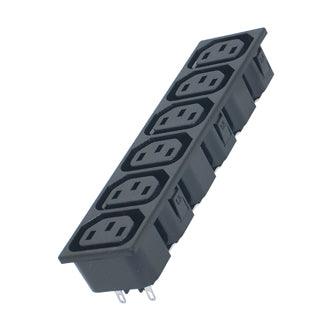 C13 Iec Ac Socket 6 W Adaptor P/Mnt Black K241566 - Livestainable.co.za