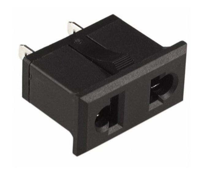 Ac Socket Flat+Round 2 Pin P/Mnt K25131 - Livestainable.co.za