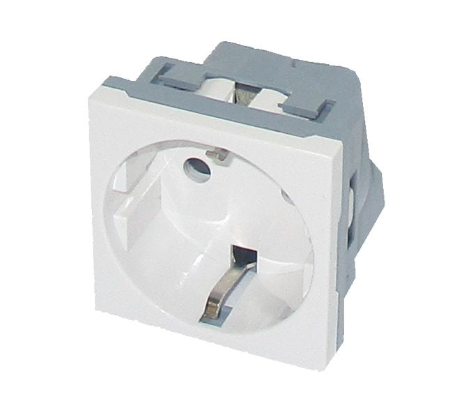 Schuko Mains Socket Snapfit Panel Mount Spl 01 Sr