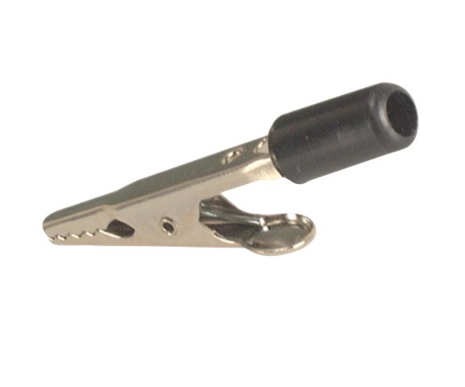 Crocodile Clip Black With 4mm Banana Socket Entry K267 B Black - Livestainable.co.za