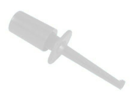 Miniature Test Probe Hook On White 40mm K268 A Wt