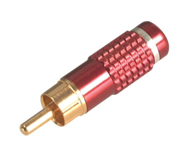 Rca Plug 5mm In Line Metal Red & Gold K29361 Rd - Livestainable.co.za