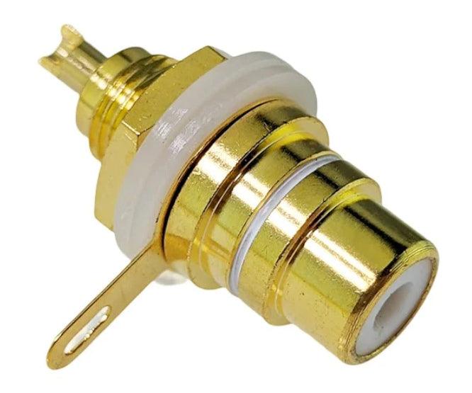 Socket Rca P/M Gold Plated White K29486 Wht - Livestainable.co.za