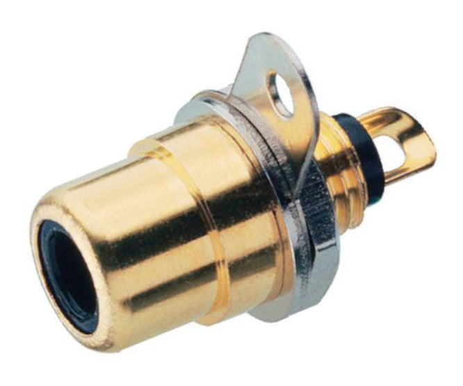 Socket Rca P/M Gold Black K294892 Bk