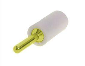 Banana Plug 2mm White Rnd Gold Plated K295980 Wt Gold - Livestainable.co.za