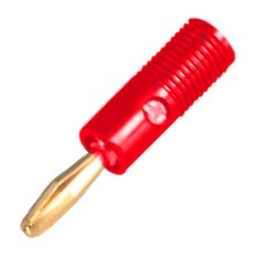 Plug Banana 4mm Red Scr Type K296022 Red