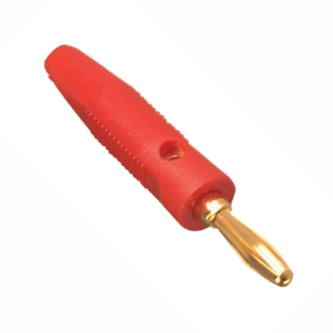 Plug Banana 4mm Red Rnd Rubber K29605 Rd