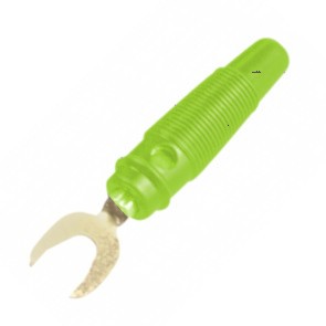 Fork Terminal Pre Ins Green Rubber K296096 Green