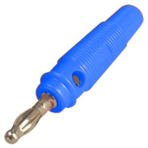 Plug Banana 4mm Blu Rnd Rubber K296097 Blue - Livestainable.co.za