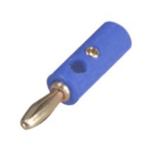 Plug Banana 4mm Blu Rnd Scr Ty K296102 Blue