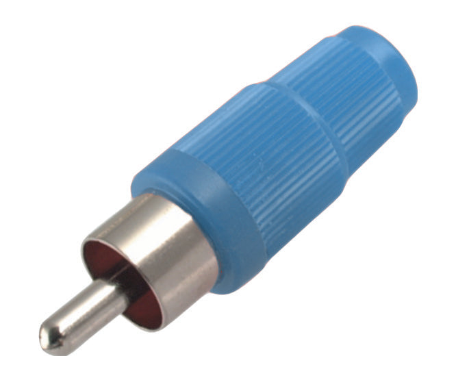 Plug Rca Straight Blue No/Sleeve K312 Blu
