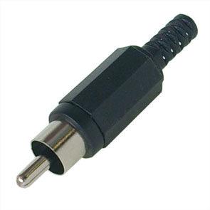 Plug Rca Str Black W/Sleeve K312 A Bk - Livestainable.co.za