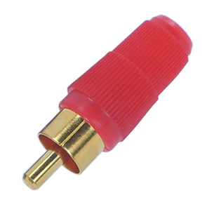 Plug Rca Str Red Gold Pl. K312 Z Rd