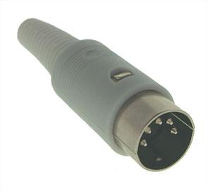 Plug Din In Line 5 P Grey K3161 C Grey (Light) - Livestainable.co.za