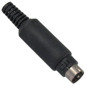 Plug Mini Din Str 4 P W/Sleeve K3163 B - Livestainable.co.za