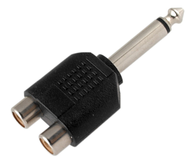 6.35mm Mono Plug To 2x Rca Socket K32602