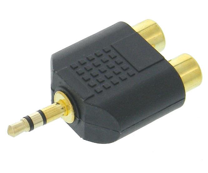 Adapter 2.5mm Plug Stereo 2x Rca Socket K326046 - Livestainable.co.za