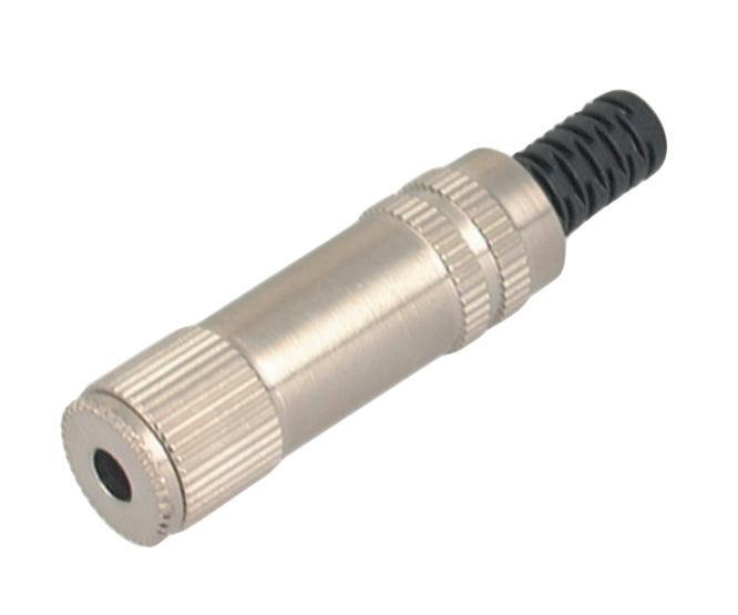 Stereo Socket / Jack 3.5mm In Line Sleeve Metal K3536 - Livestainable.co.za