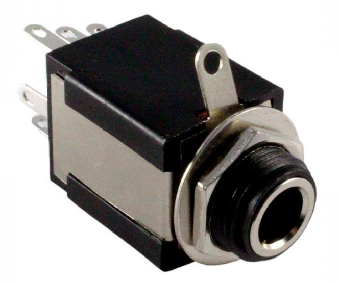 6.3mm Stereo Socket P/Mnt Box Insulated 9 Pin K3601 D