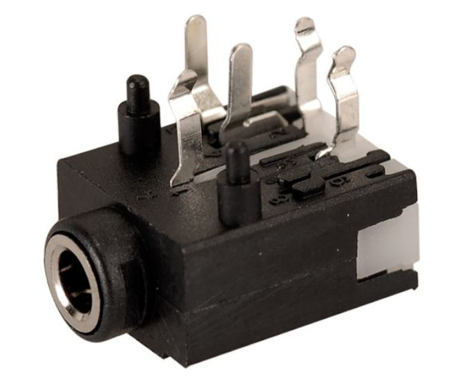 Stereo Socket 3.5mm R/A Pcb 5 P K3617