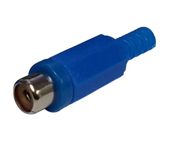 Rca Socket I/L Blue W/Slv K366 A Bl - Livestainable.co.za