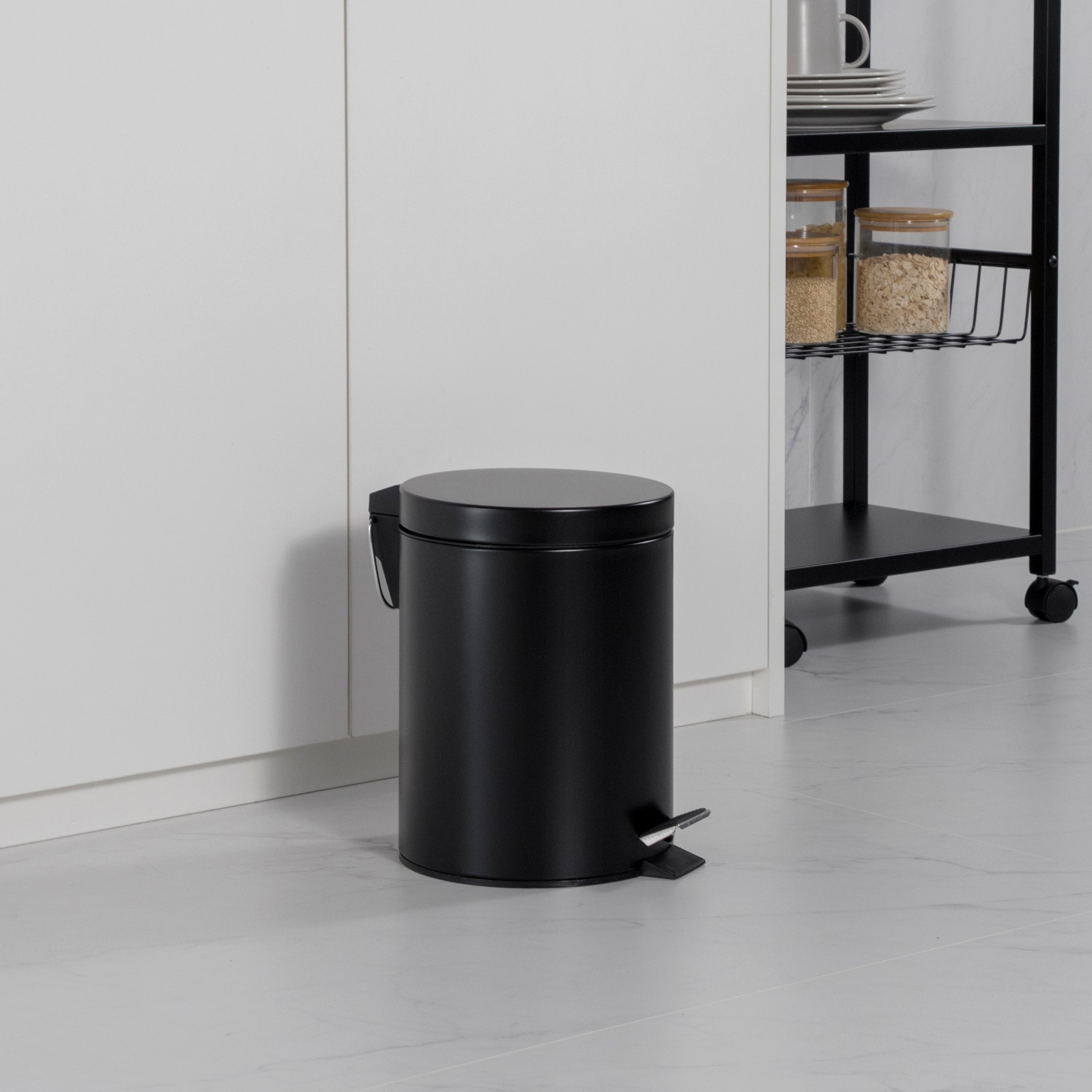5 L Steel Pedal Bin Roma