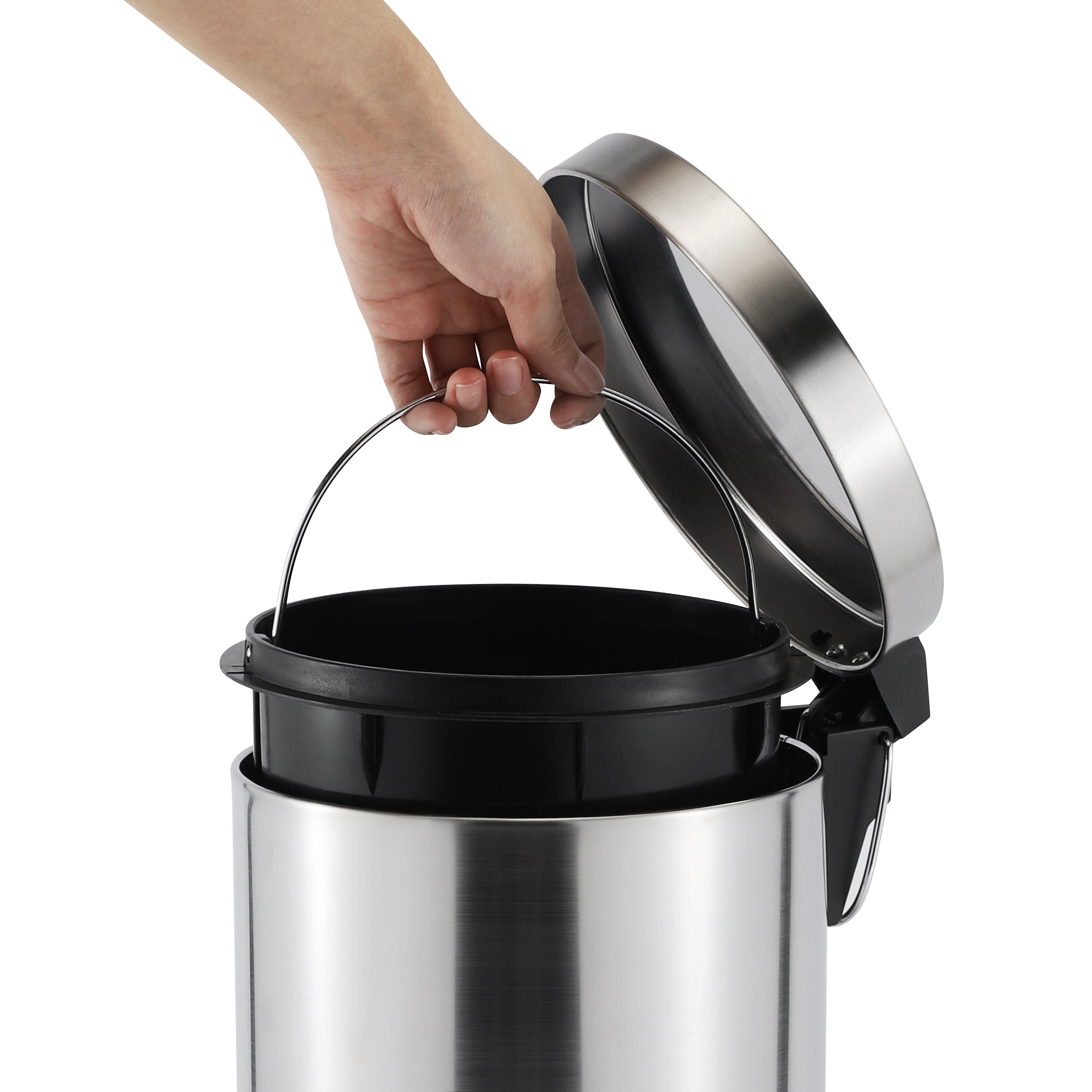 5 L Steel Pedal Bin Roma