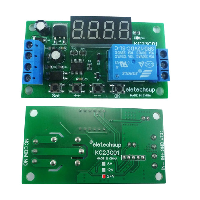 Pulse Counter Adj. Delay Relay On/Off Module 12 Vdc Kc23 C01 12