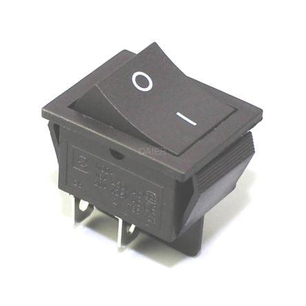 Rocker Switch Dpst Black 10 A 250 V 31x25mm Kcd2 201 - Livestainable.co.za