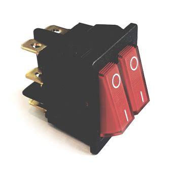 Rocker Switch Dpst Illuminated Red 15 A 250 V Kcd2 4 2101 N - Livestainable.co.za