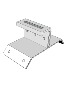 KD Solar 78mm Landscape mounting bracket for corrugated roof - Livestainable.co.za