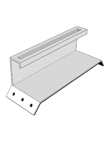 KD Solar 200mm no-rail portrait mounting bracket for corrugated roof - Livestainable.co.za