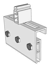 KD Solar Diamond Deck portrait long-rail mounting bracket with push-clip - Livestainable.co.za