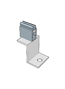 KD Solar hangerbolt bracket with push-clip for long-rail - Livestainable.co.za