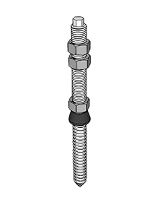 KD Solar hanger bolt for a wood substructure - Livestainable.co.za