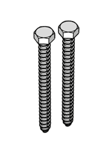 KD Solar fully threaded hex head screw for tile roof hooks (Pack of 20) - Livestainable.co.za