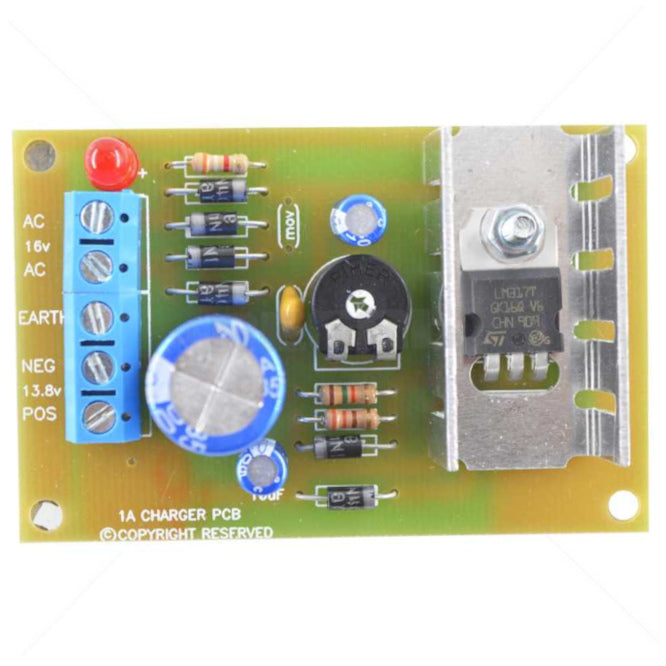 Charger I=16 Vac O=13.8 V@1 A Pcb Ke03 001 A