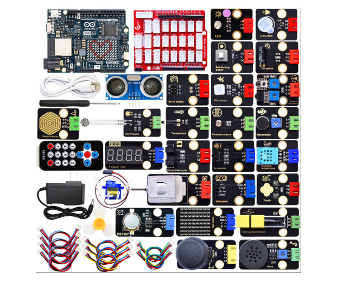 Sensor Assortment / Kit 24pcs W/ Arduino Uno R4 & Wifi Ke3087