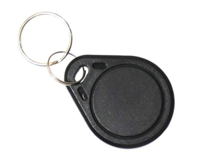 Keychain / Fob Rfid Tag 125 K Hz Black 32x40mm Debulk Kf Tk4100 125 K Hz Blk