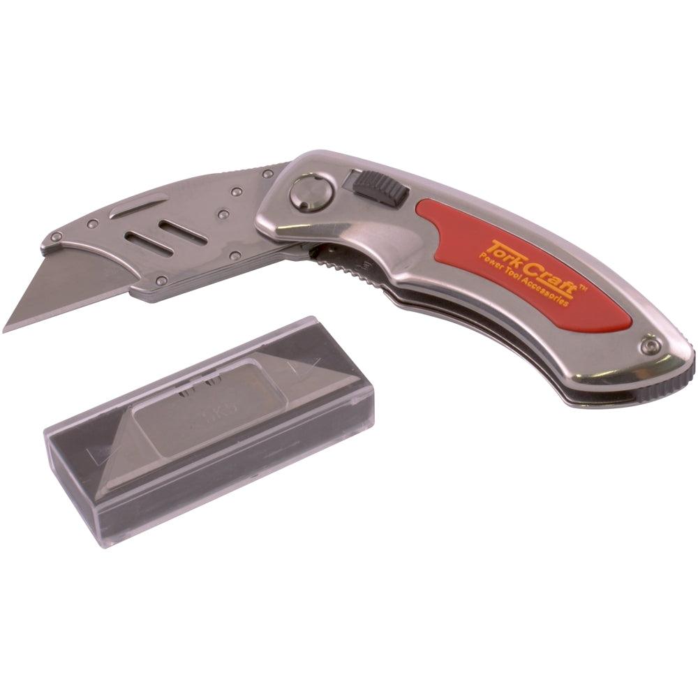 Knife Utility Red With 5 Spare Blades In Blister #3366 A - Livestainable.co.za