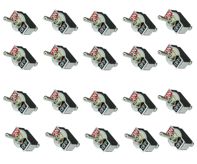 Toggle Switch Medium Spst Scr On Off Legend 25/Box Kn3 B 101 A