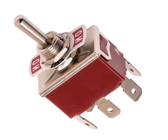 Medium Toggle Switch Dpdt On Off On Spade Terminal Kn3 C 203 A - Livestainable.co.za