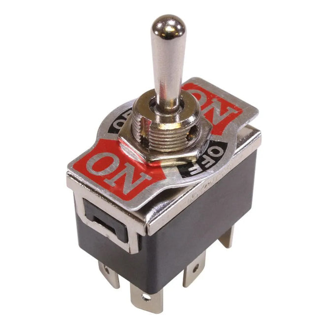 Toggle Switch Dpdt (On) Off (On) 6.3mm Terminal Kn3 C 223 Ap