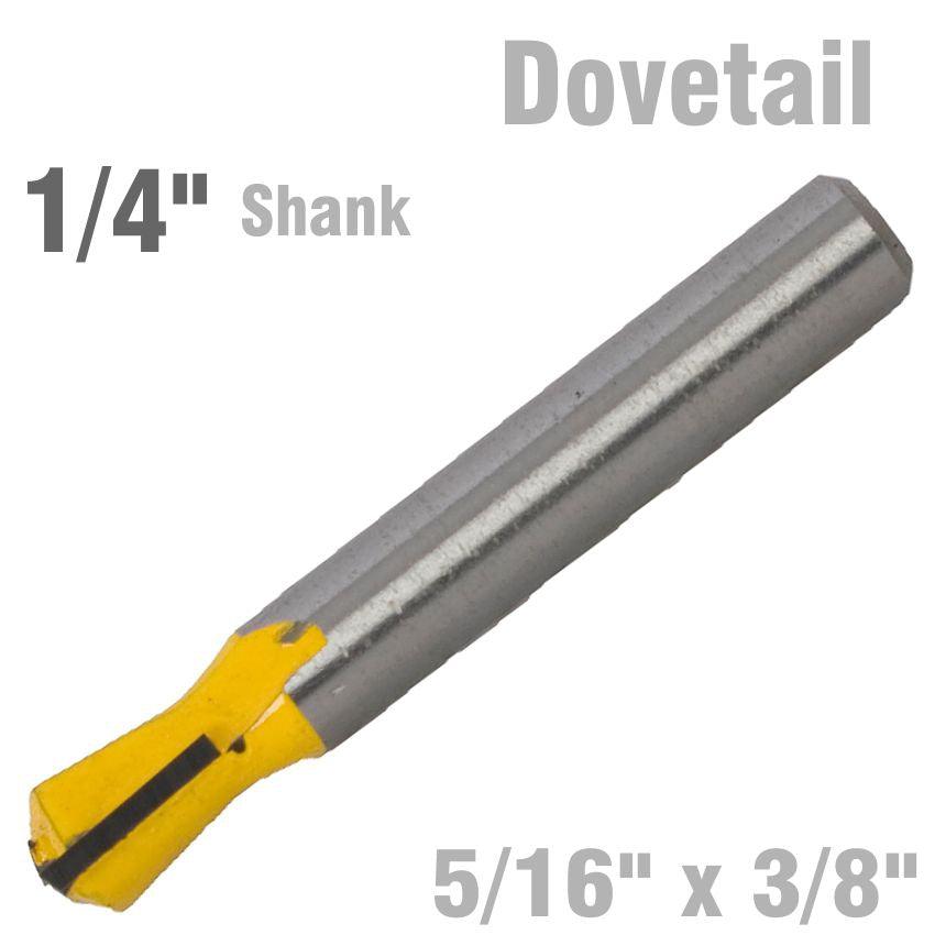 Dovetail Bit 5/16' X 3/8' 1/4' Shank - Livestainable.co.za