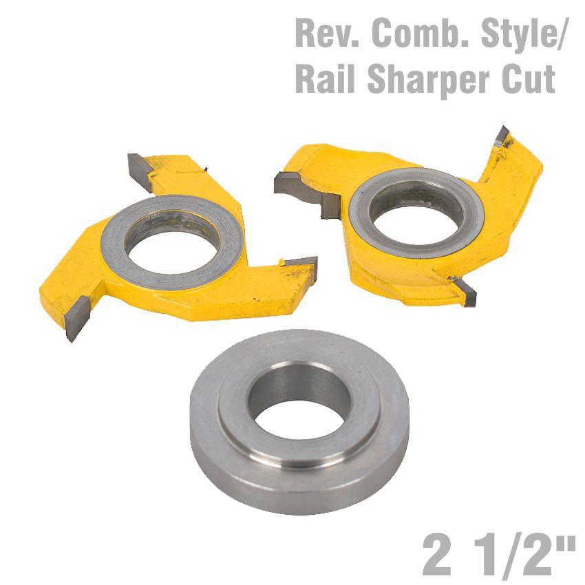 Reversible Combination Style & Rail Shaper Cutter Diameter 2 1/2' - Livestainable.co.za