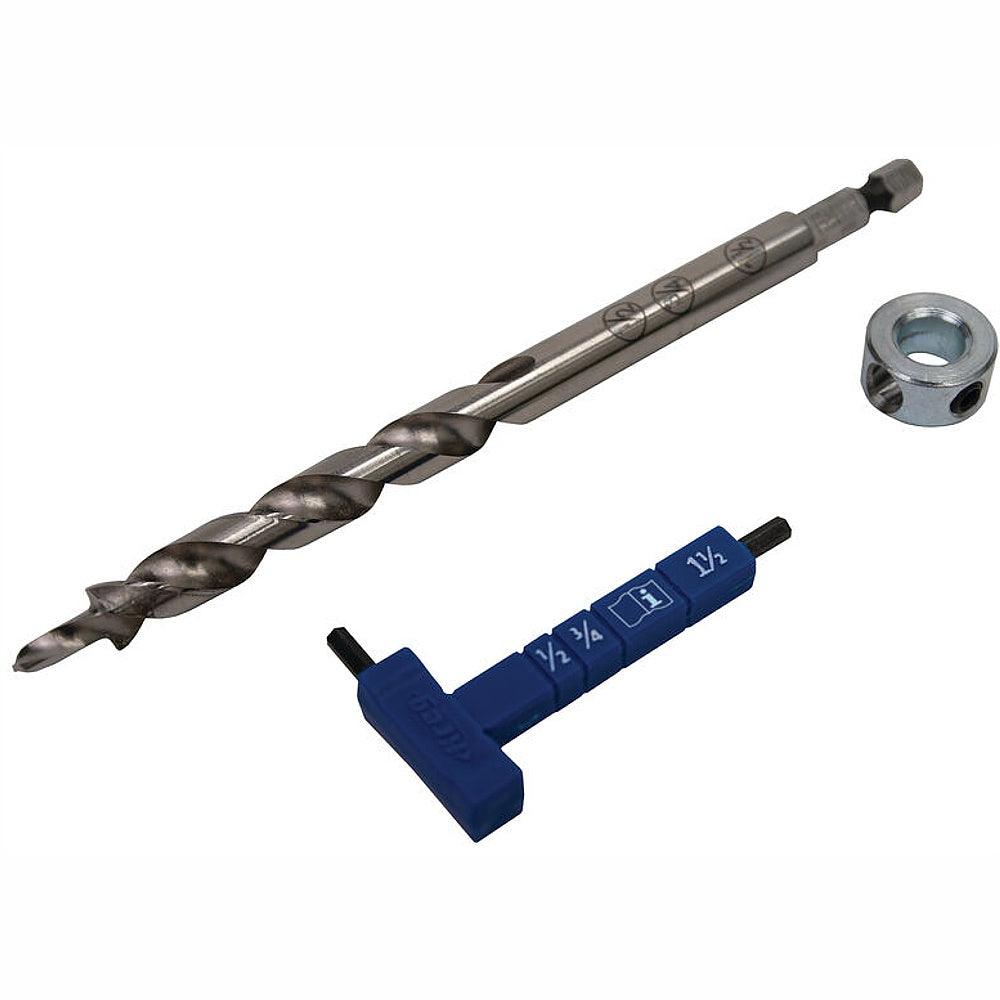 Kreg Easy Set Drill Bit Wiht Stop Collar & Gauge/Hex Wrench - Livestainable.co.za