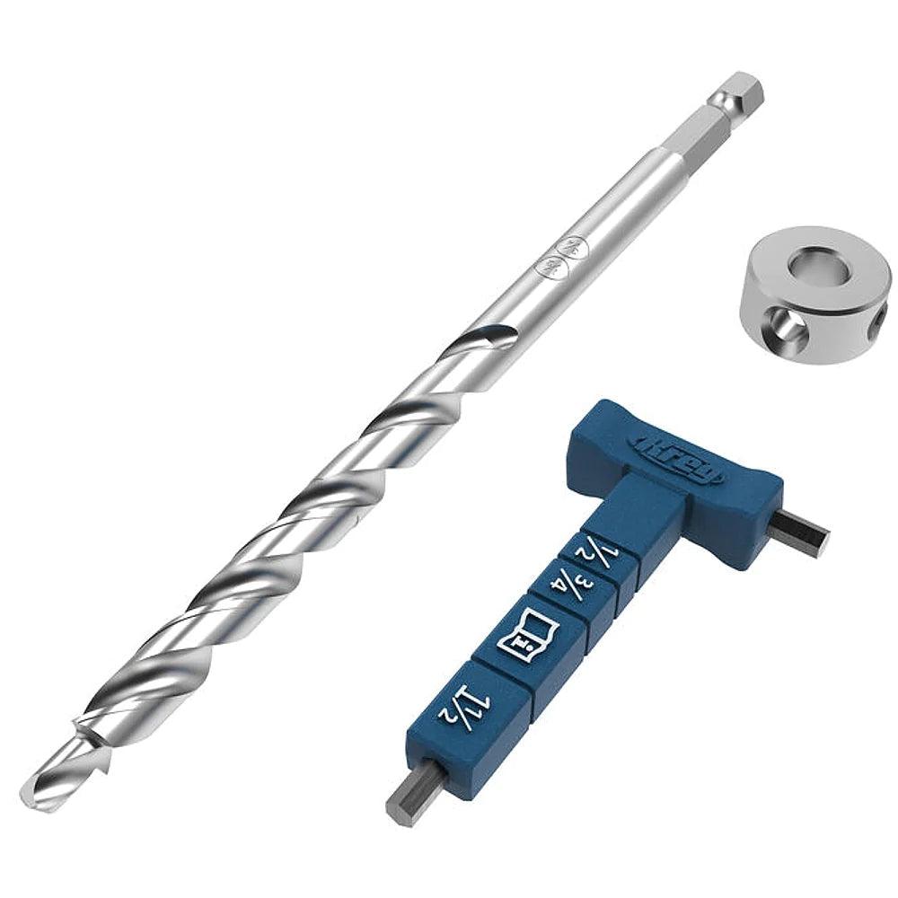 Easy Set Micro Pocket Drill Bit With Stop Collar & Gauge/Hex Wrench - Livestainable.co.za