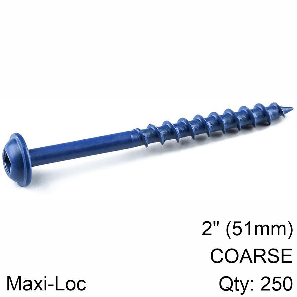 Kreg Blue Kote Pocket Hole Screws 51 Mm 2.00' #8 Coarse Thread Mx Loc 2 - Livestainable.co.za