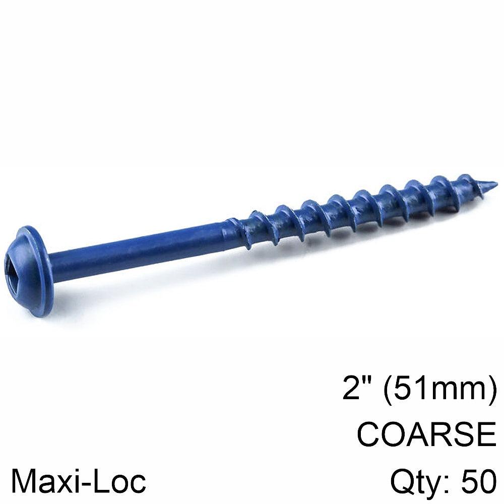 Kreg Blue Kote Pocket Hole Screws 51 Mm 2.00' #8 Coarse Thread Mx Loc 5 - Livestainable.co.za