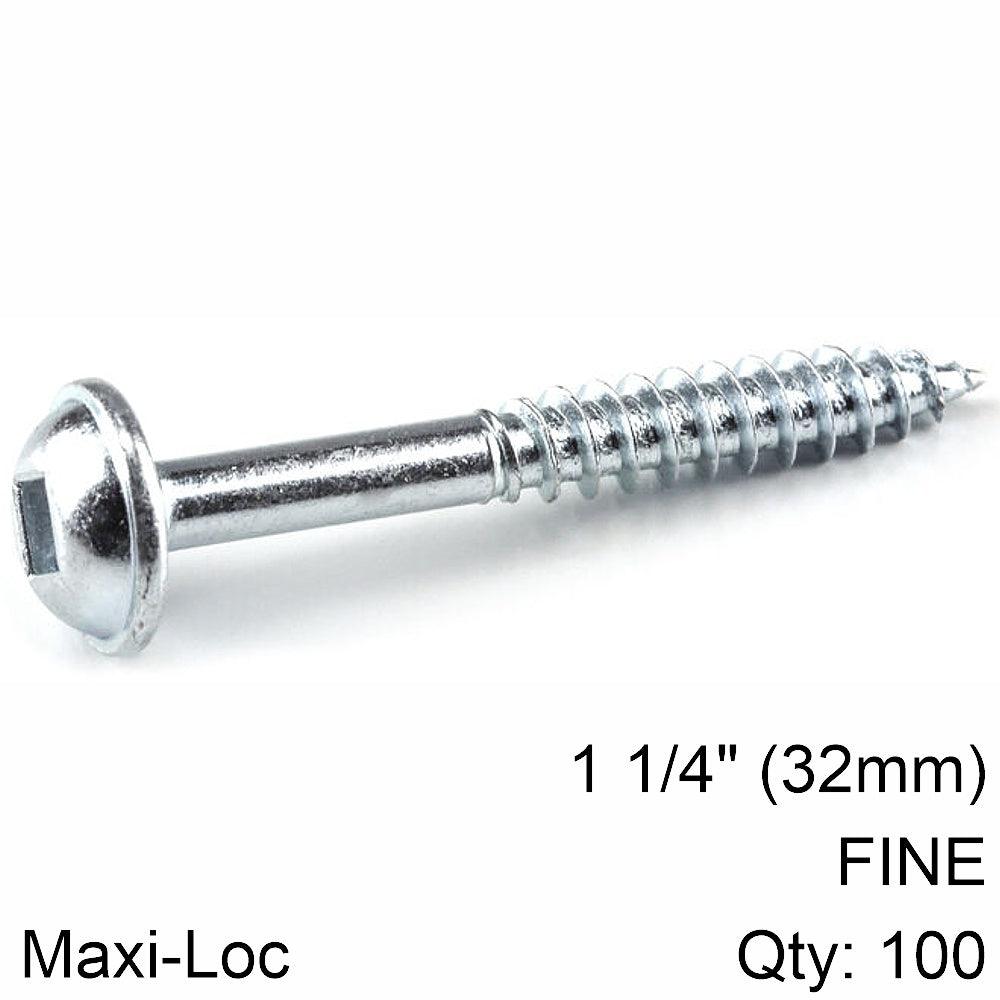 Kreg Zinc Pocket Hole Screws 32 Mm 1.25' #7 Fine Thread Mx Loc 100 Ct - Livestainable.co.za